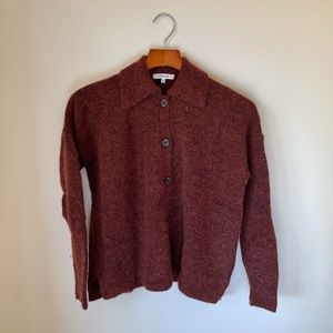 Madewell Polo Cardigan Sweater